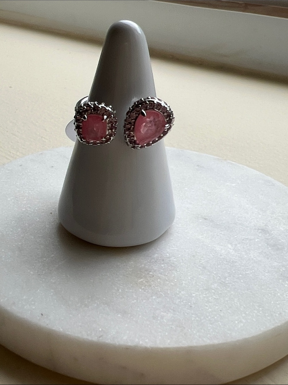 Bp pink Stone hematite ring